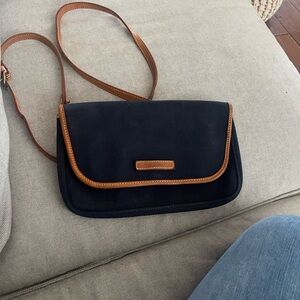 Vintage Dooney & Bourke Navy and Tan Crossbody Bag - Classic Women's  Purse.